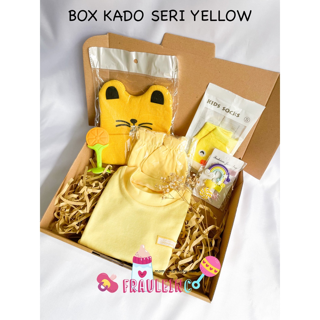 *FRAULEINCO* PIGEON Toiletries Gift Set | Paket Perlengkapan Mandi Bayi-Box Kado Yellow