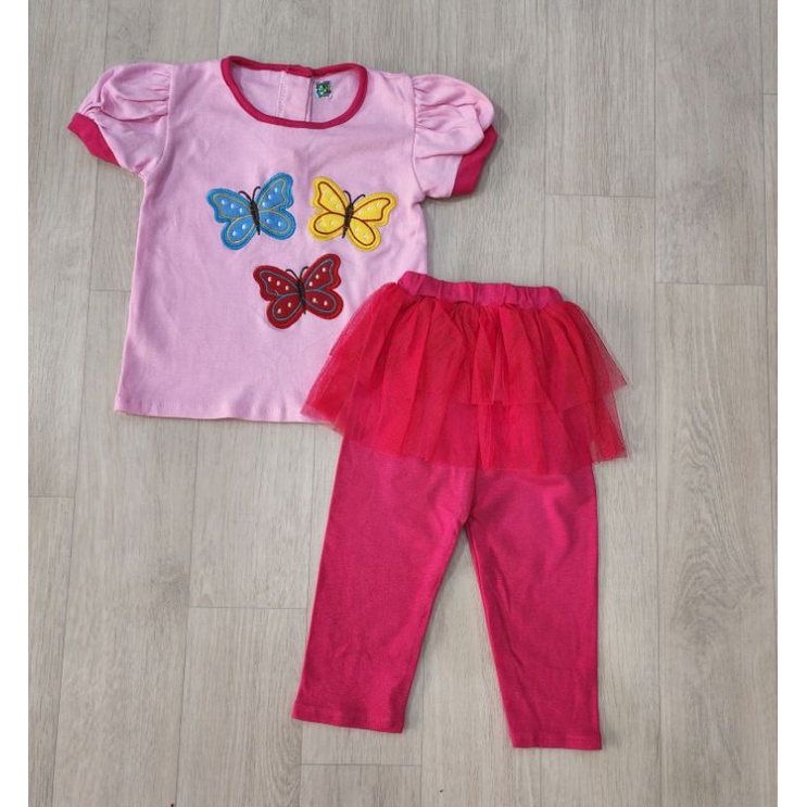 baju bayi perempuan sett celana baby girl