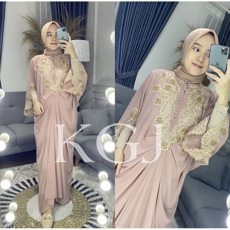 Kaftan Busui Friendly Ceruty (kode: Momsa)Terbaru from KGJ kaftan lebaran busui