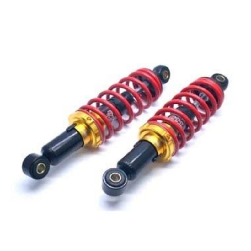 SHOCK BREAKER SUPRA REVO MEGAPRO JUPITER VEGA 280,320,340 MM KOMBINASI HITAM GOLD CB-011