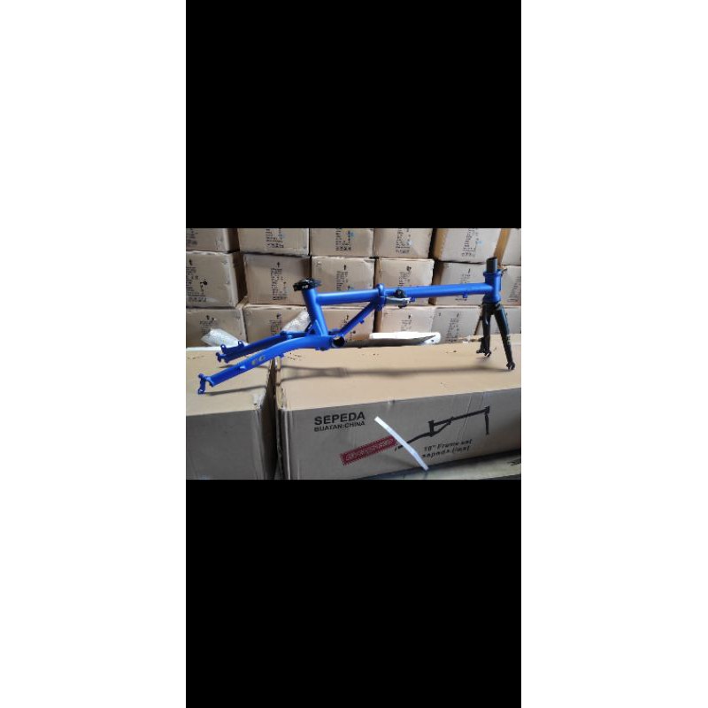 Frame Sepeda Lipat Chromoly Evergreen 16"inch