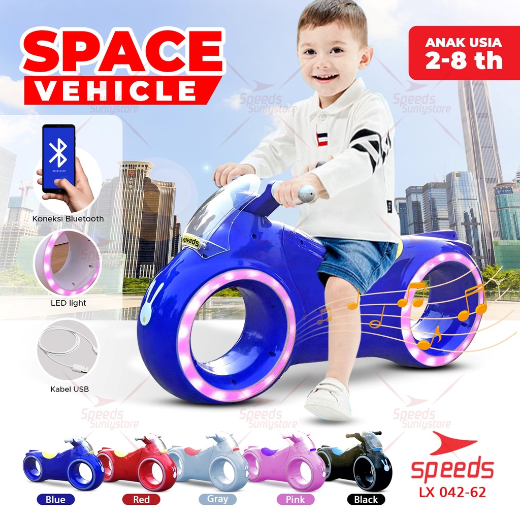 SPEEDS SNI Mainan Anak Motor Anak Kuda Kudaan Model Sepeda Motor Sepeda Mini Sepeda Keseimbangan Ber