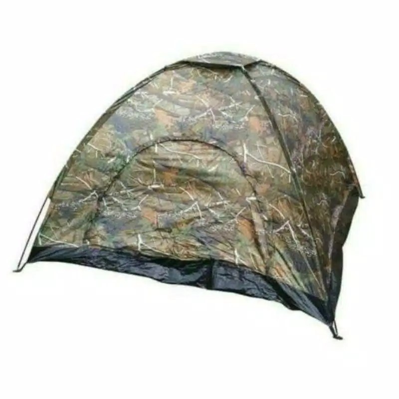 Tenda camping terpal kapasitas 2-3 orang - Tenda army - tenda kamuflase - tenda kemping terpal