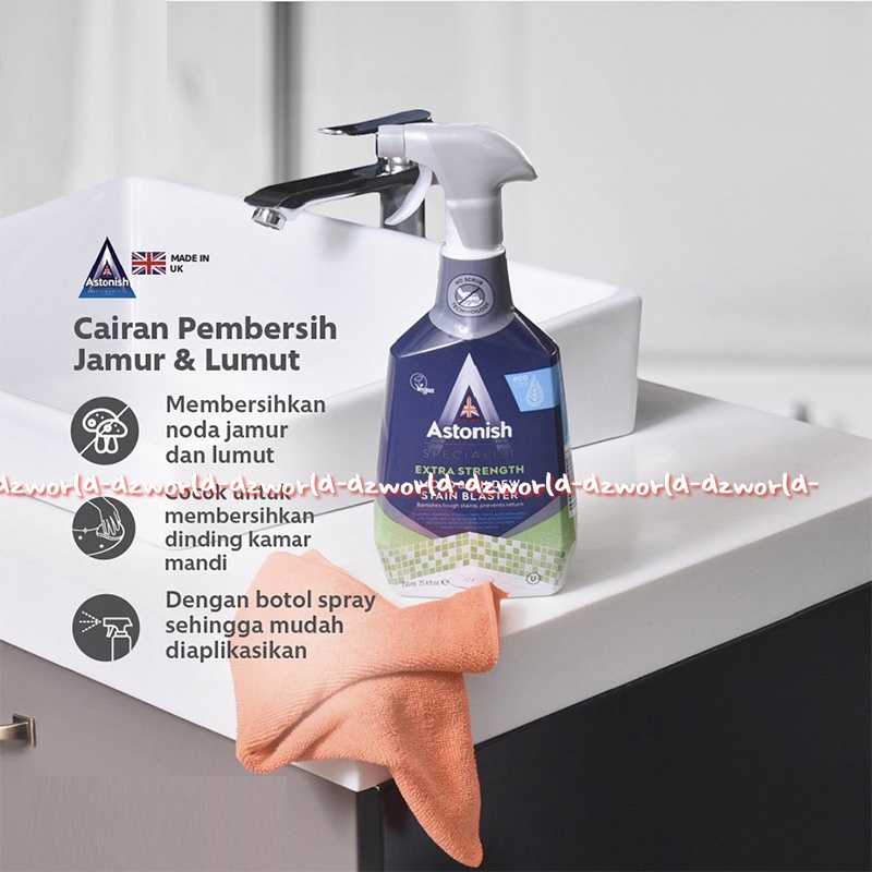 Astonish Mold &amp; Mildew Stain Blaster 750ml Cairan Pembersih Jamur Lumut dan Kerak Dinding Kamar Mandi Toilet Wc Astonis Mold Mild Dew