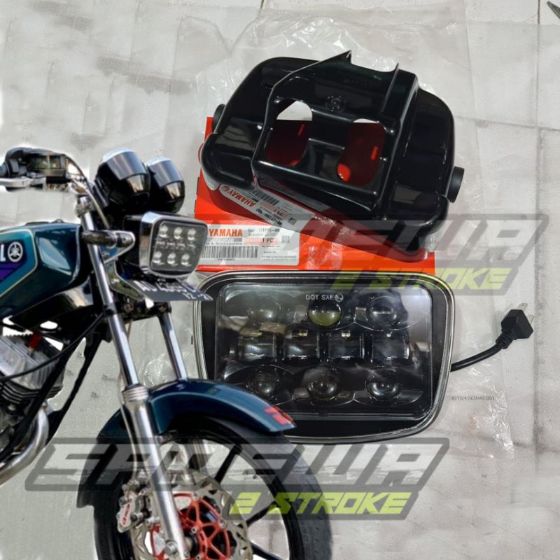 LAMPU DEPAN DAYMAKER LED RX KING OVAL || BATOK+CINCIN ORIGINAL YAMAHA || DAYMAKER LED  RX KING 2002-