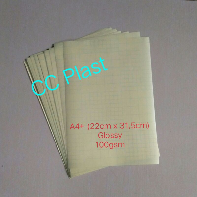 

Plastik Laminasi Dingin Glossy A4 100 gsm Tipis