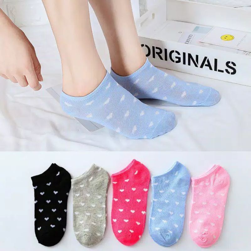 Kaos Kaki motif LOVE Kaos Kaki Polos Bahan Spandek Kaos Kaki Import Murah