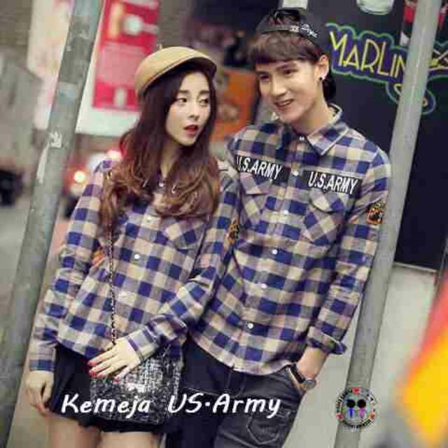 Kemeja Couple US ARMY