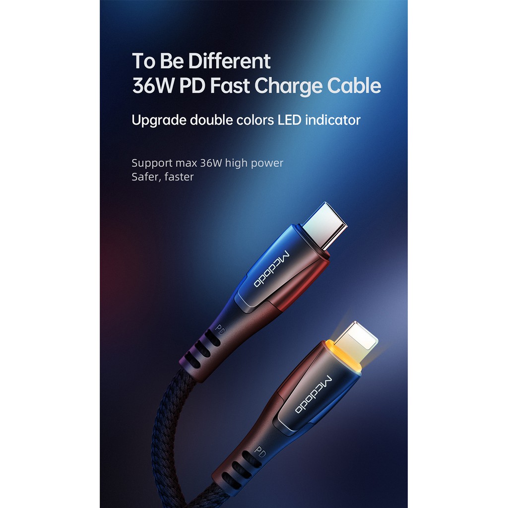 Mcdodo PD Fast Charging Type-C to Lightning Cable 36W 1.8M