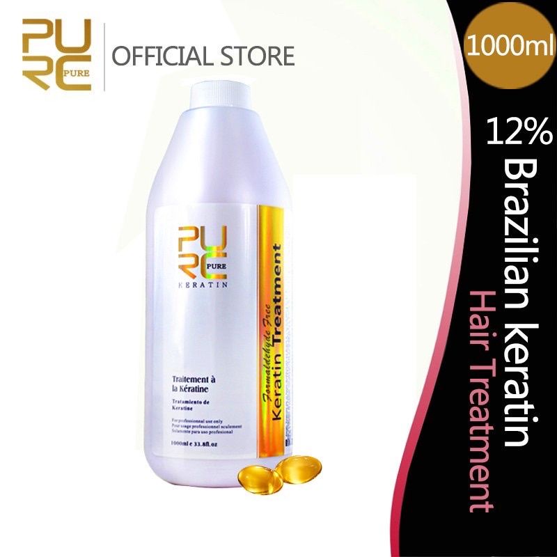 PURC PURE Keratin Lavender Treatment Smoothing Rambut Brazilian 0% 5% 8% 12% pure yaxshi PURC KERATI