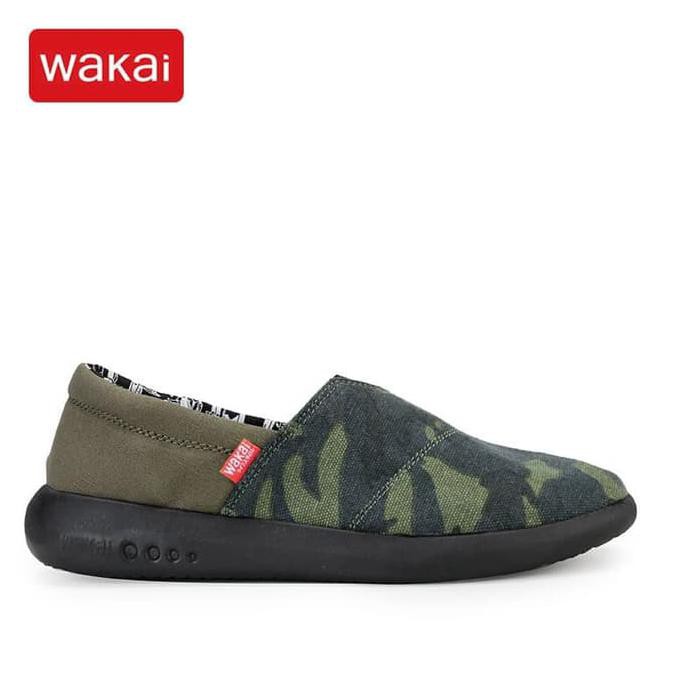 ⭐⭐ PROMO SEPATU SLIP ON UNISEX⭐⭐ SEPATU WAKAI PRIA SLIP ON SHOU CAMO ARMY ORIGINAL DISKON
