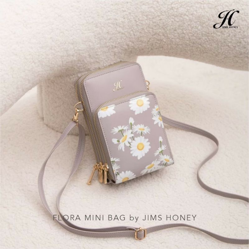 Tas motif bunga kecil muat HP flora mini bag Jims Honey wanita remaja terbaru