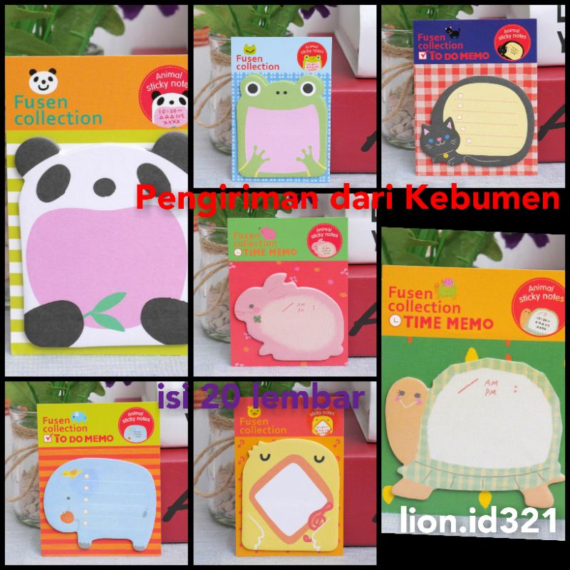 

stiky notes karakter animal/kertas pencatat memo