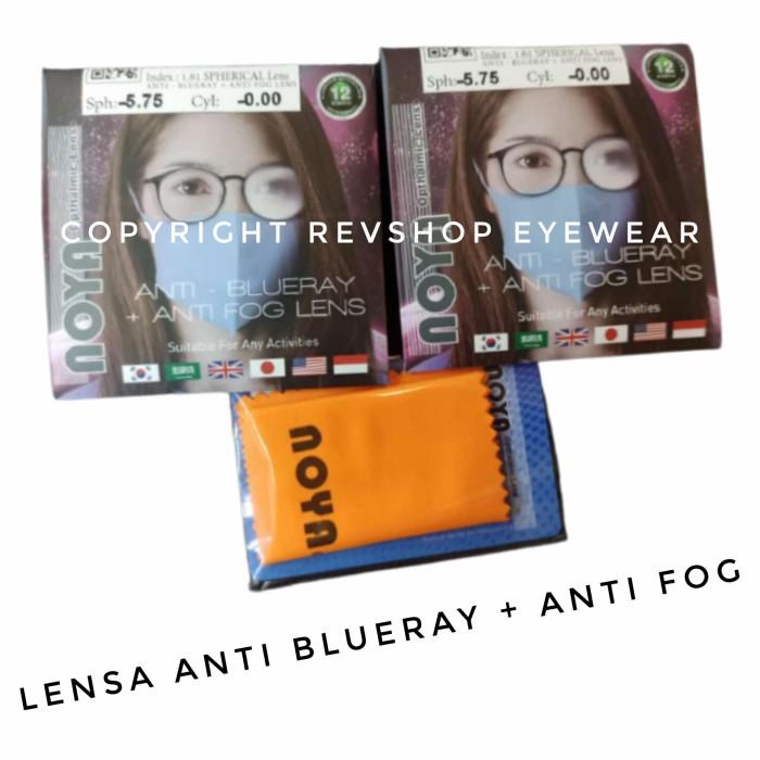 Lensa Blueray Anti Uap Embun / Anti Fog Hi Index 1.61