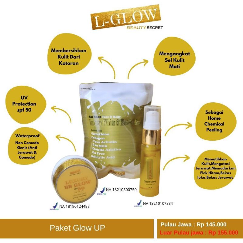 L-GLOW  Body Serum Luxury Peeling White