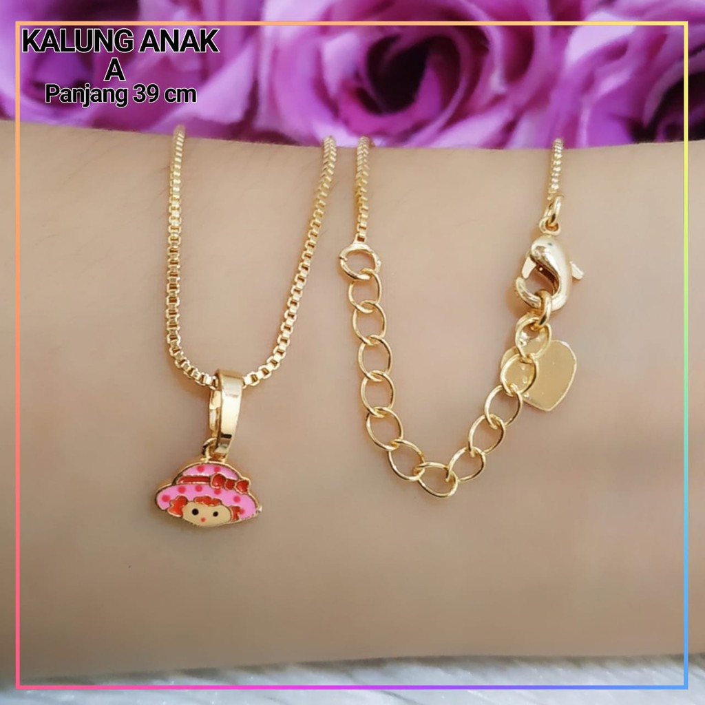 Kalung xuping kalung anak hello kitty lapis emas gold H136