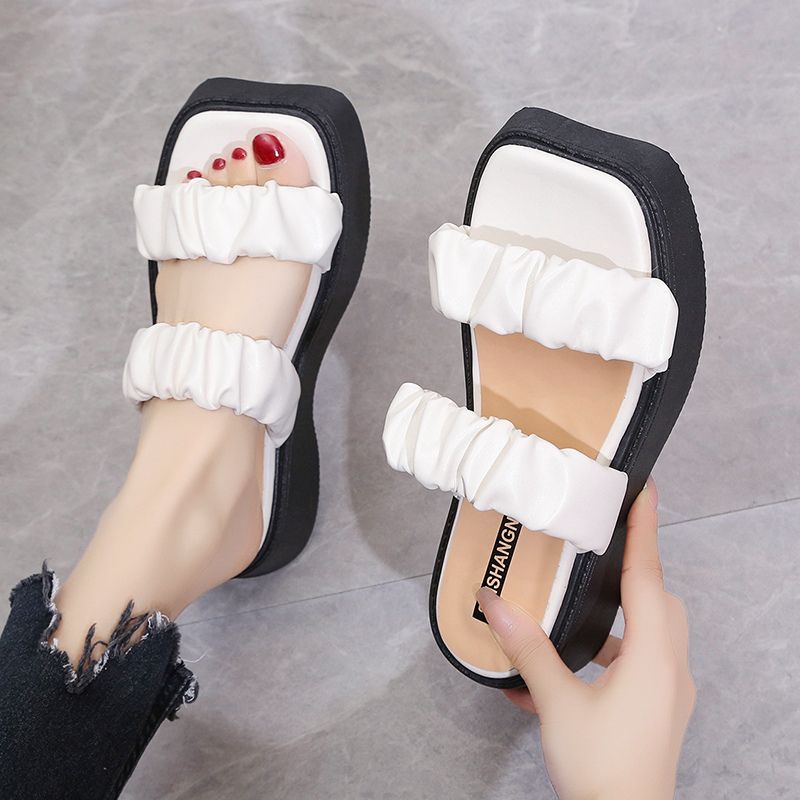 DDS1071 Sandal Wedges Wanita Fashion Import 2TH Kekinian Ready Jakarta Bisa COD (With Box)