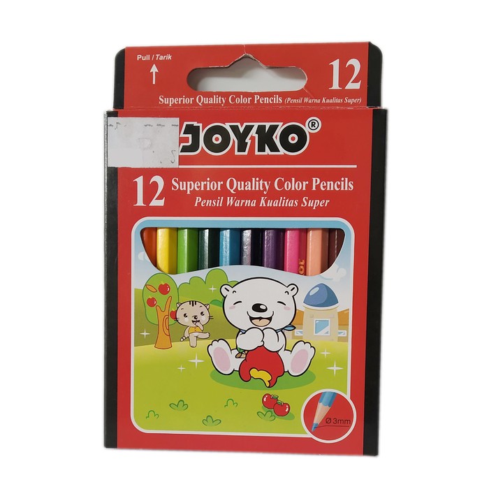 

Color Pencil / Pensil Warna Joyko CP-S12 / 12 Warna PENDEK