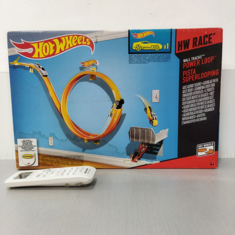 ori original mattel hw hot wheels hotwheels power loop wall tracks wall track set pista superlooping race diecast die cast mainan kendaraan anak cowok laki mobil moBilan hadiah kado ultah car cars playset play set toy toys