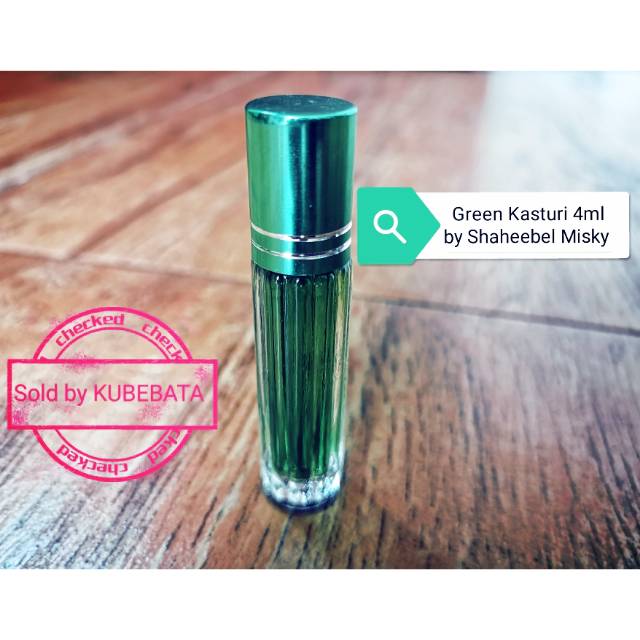 100% Green Kasturi Kasturi Hijau by Shaheebel Misky 4ml (repacking) 100% Original