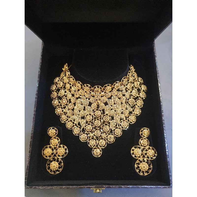 kalung set dubai lapis emas/kalung emas