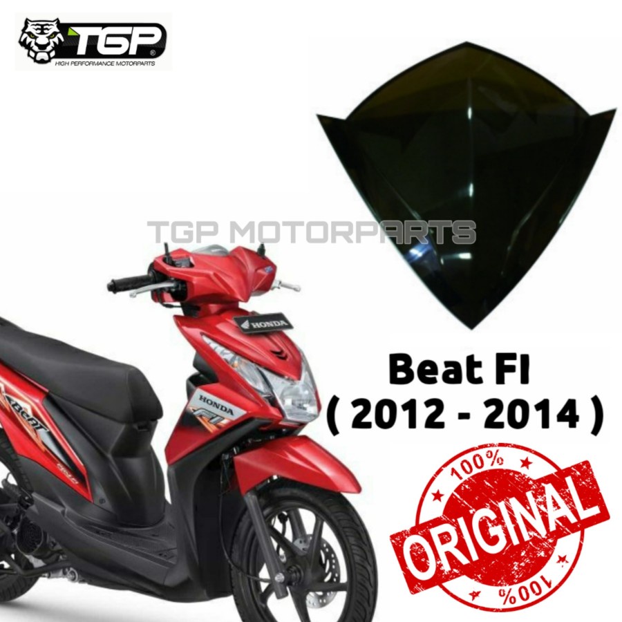 WINDSHIELD VISOR BEAT FI 2013 2014 AKSESORIS AKSESORI VISOR TGP HITAM