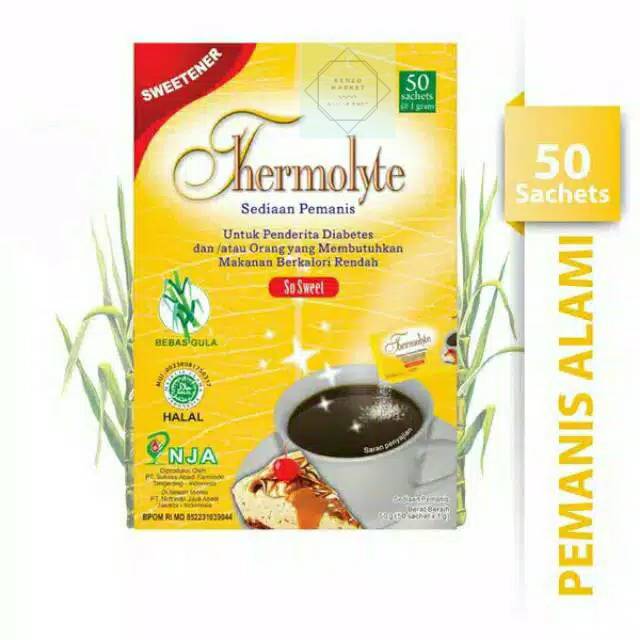 

Thermolyte Sweetener Kemasan 50 sachet