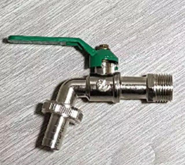 Kenmaster Keran Taman Besi 1/2 Inch - Kran Gagang Hijau