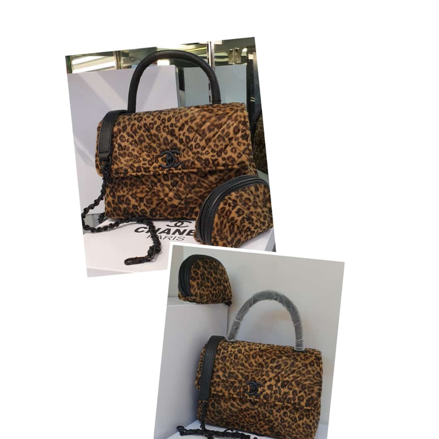 CHANEL SET Fashion wanita baru tas bahu kasual Tas rantai crossbody Tas tangan bisa bayar di tempat