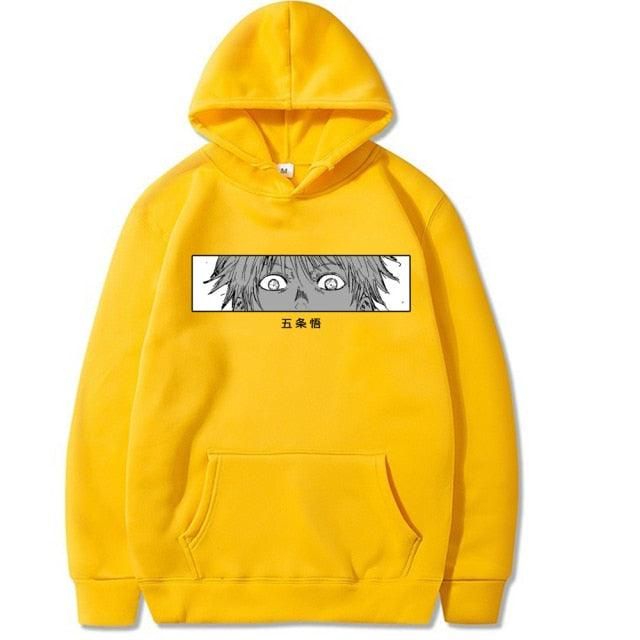 Sweater JUJUTSU KAISEN Oblong / Hoodie SATORU GOJO EYES V1 Jumper