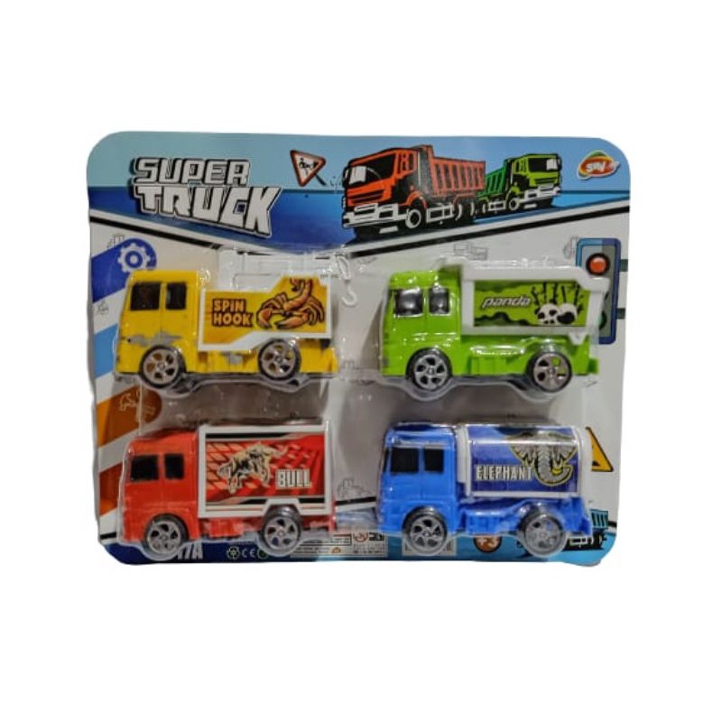 Mainan Super Truck Anak isi 4 pcs Truck ST 17 A