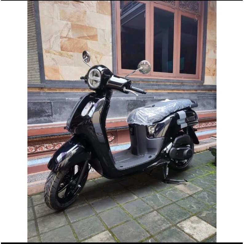 Spion Yamaha FAZZIO Model Bulat Tangki Panjang Dan Pendek Full Chrome