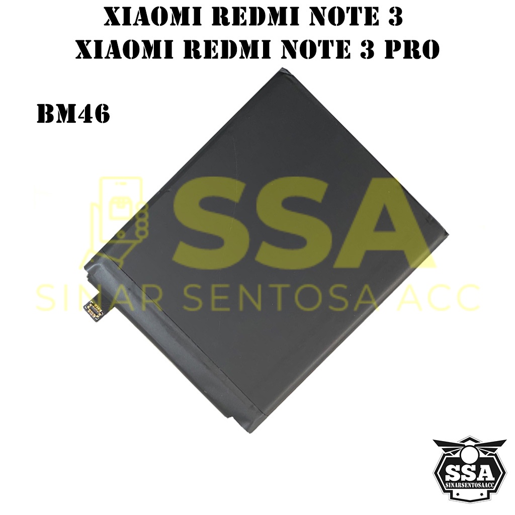 Baterai Original Xiaomi Redmi Note 3 Note 3 Pro BM 46 BM46 Batre Batrai Battery Ori OEM Awet Garansi