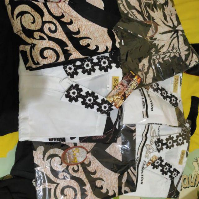 Bswart Batik Hrb026 Kenongo Hem Pendek Padi Pekalongan M L Xl Batik Pria Murah Modern Grosir