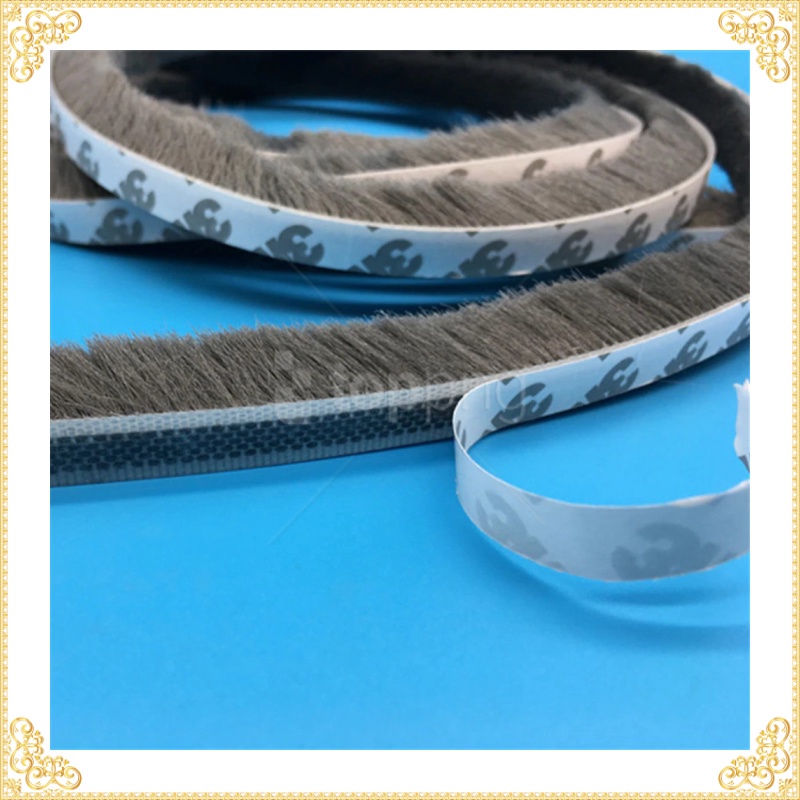 GS8 GANCHUN Lis Strip Pintu Brush Strip Sealing Sound Insulation 9 x 15 mm 10M - KK-061 - Gray