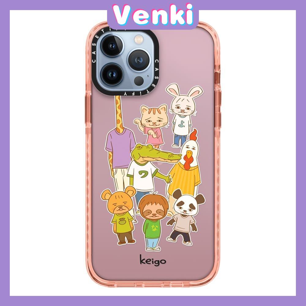 iPhone Case Silicone Soft Case Clear Case Thick TPU Camera Protection Frame Shockproof Case Translucent Pink Cartoon Animal Cute Style For iPhone 13 Pro Max iPhone 12 Pro Max iPhone 11 Pro Max iPhone 7 Plus iPhone XR XS MAX 12 pro X/XS Pro Plus 7 Max 13