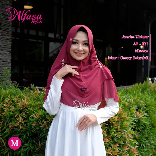 Annisa khimar Alfasa hijab size M / khimar annisa / khimar cerutti babydol