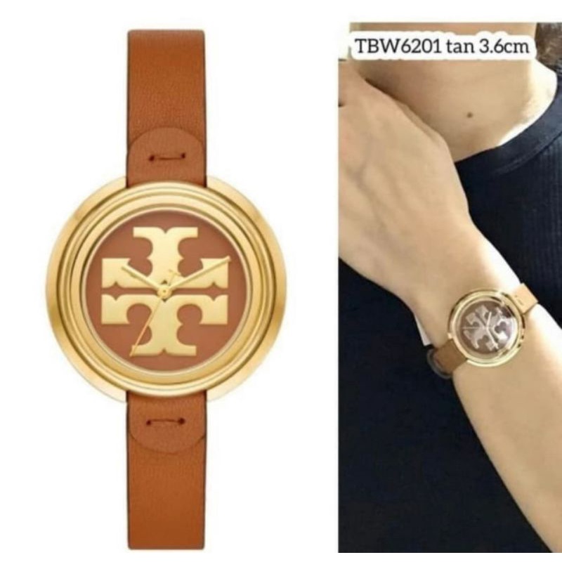 JAM TANGAN PRIA WANITA | RANTAI | KULIT | KARET | MURAH | TORY BOURCH TBW-6201 ORI FOR LADIES