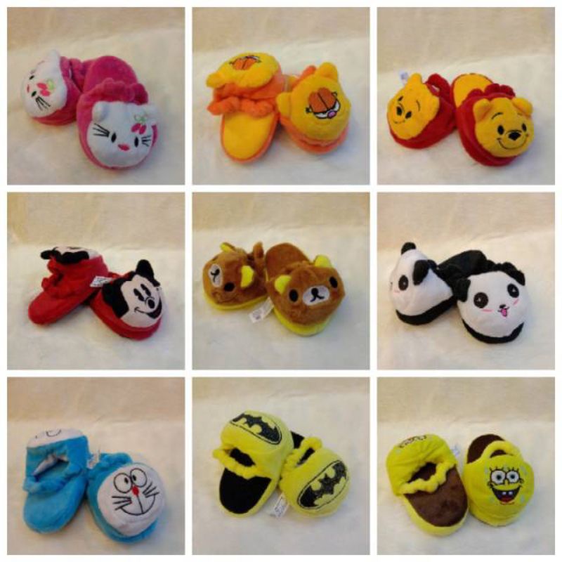 Sandal Boneka Karakter Sandal Rumah Anak Sandal Anak Sandal Lucu Sandal Unik