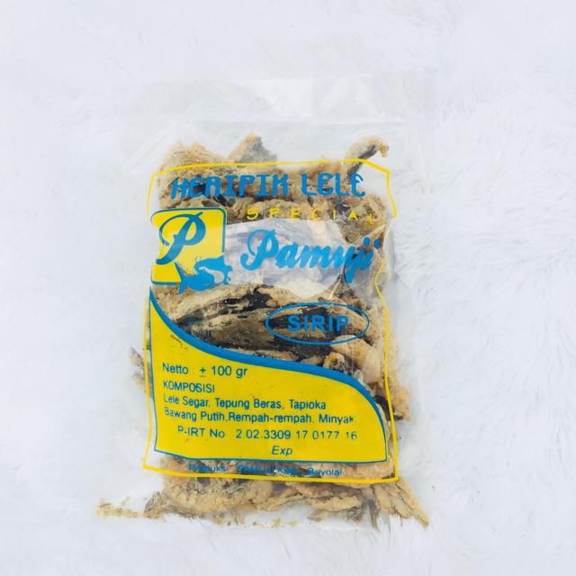 

Kripik Sirip Lele Pamuji 100gr