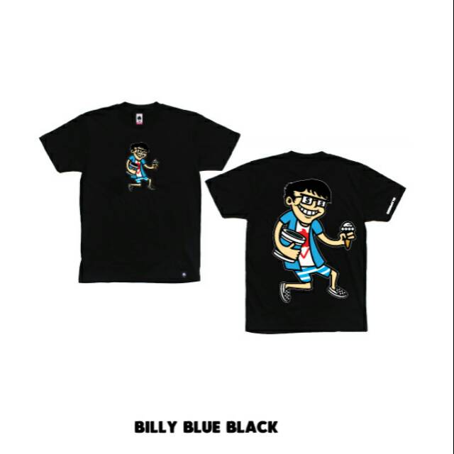 T-SHIRT / Kaos Distro SundaySundayCo Original (Billy Blue Black)