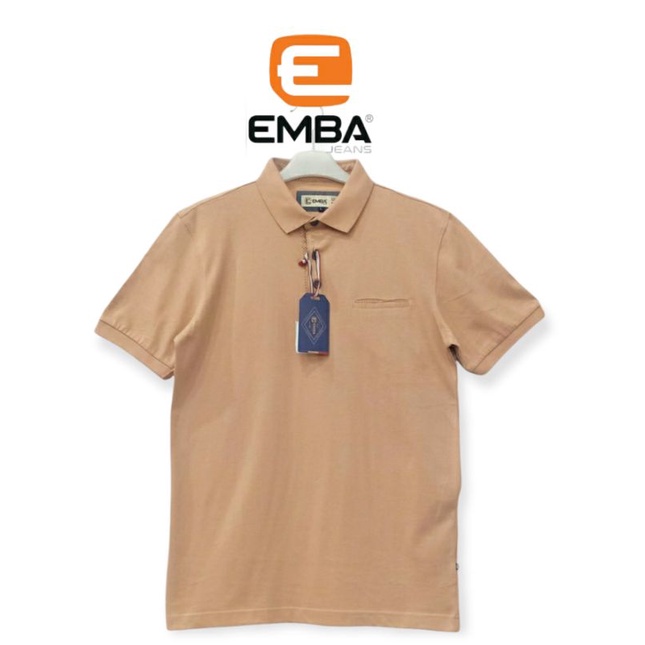 PROMO KAOS KERAH POLO EMBA ORIGINAL CHAMEL SLIMFIT