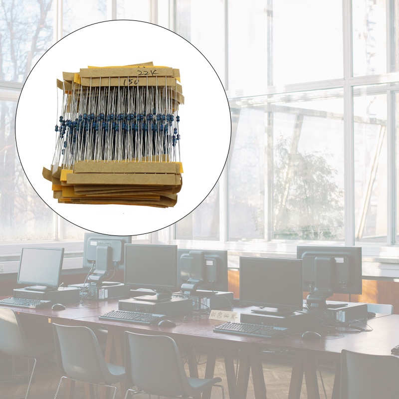 Btsg 64Values 640Pcs Resistor Kit 1R - 10mr Ohm Dengan Resistor Metal Film1%1/6W