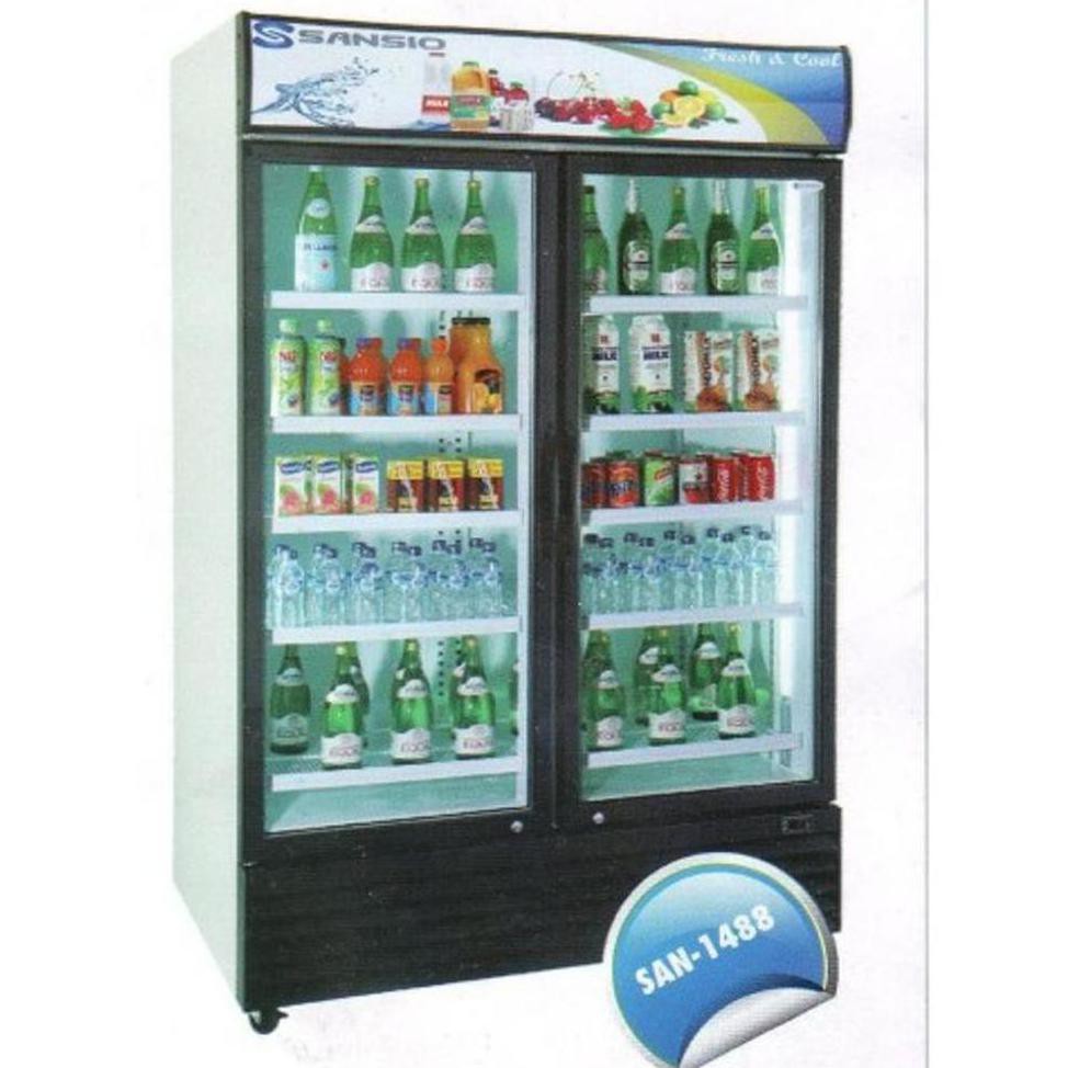 Super Promo Showcase Cooler 2 Pintu Sansio Kapasitas 1488 Liter San-1488 Murah