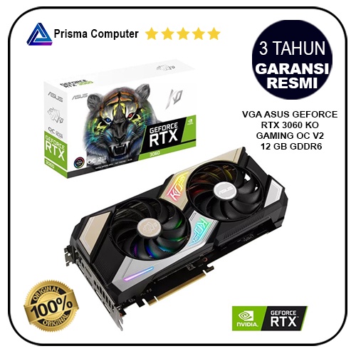 VGA ASUS GEFORCE RTX 3060 KO GAMING OC V2 12 GB GDDR6