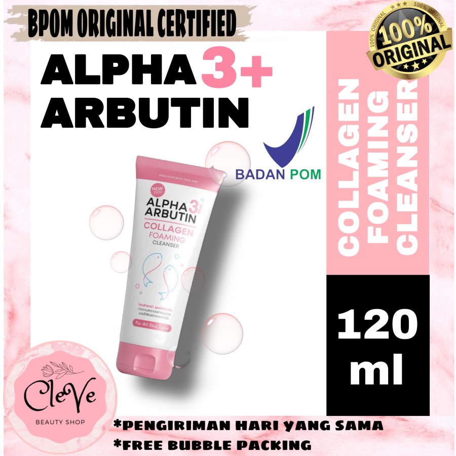 [ SABUN MUKA ] ALPHA ARBUTIN 3 PLUS COLLAGEN FOAMING CLEANSER THAILAND