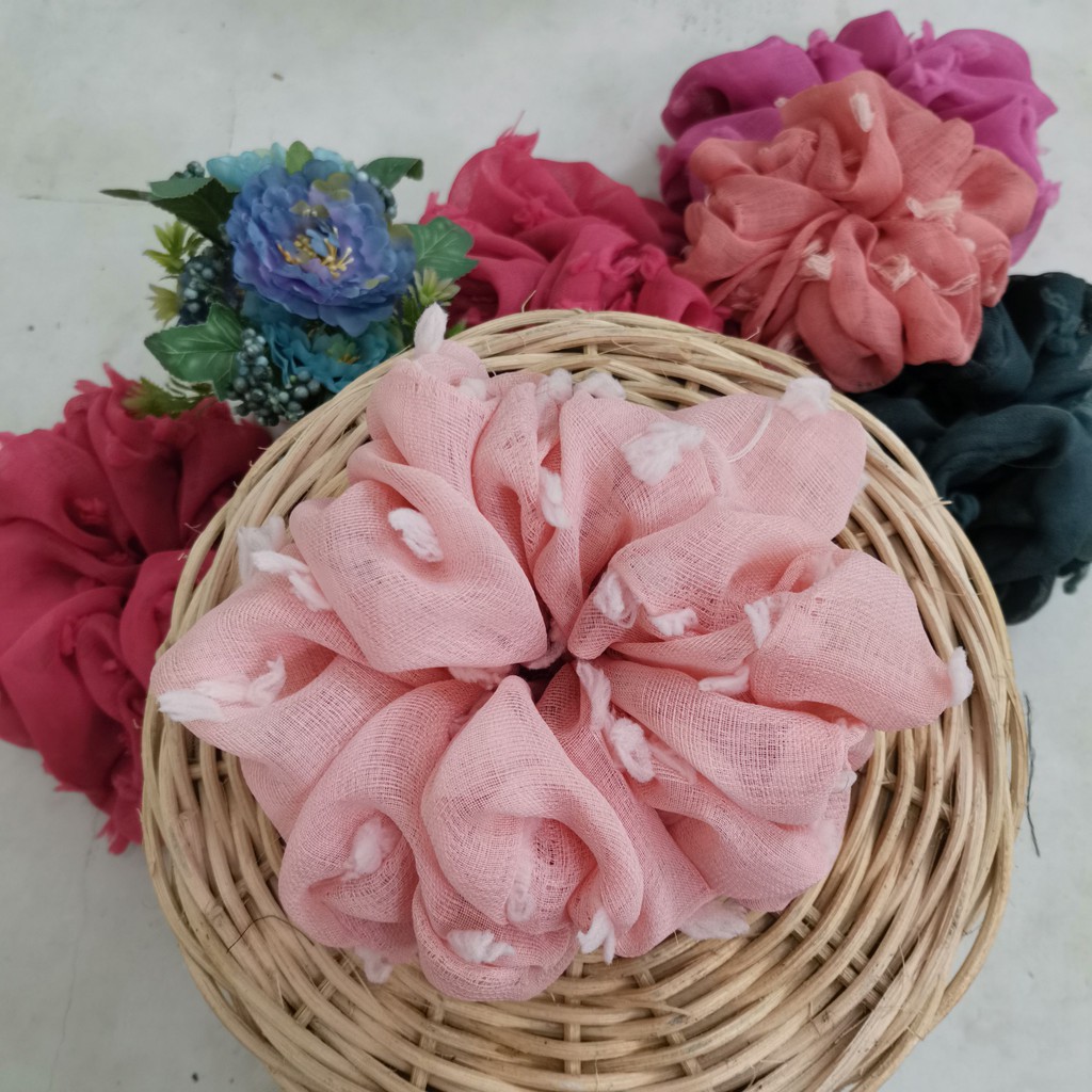 SCRUNCHIE HIJAB JUMBO - CEMPOL RAMBUT / SCRUNCHIE / IKAT RAMBUT (KAIN)