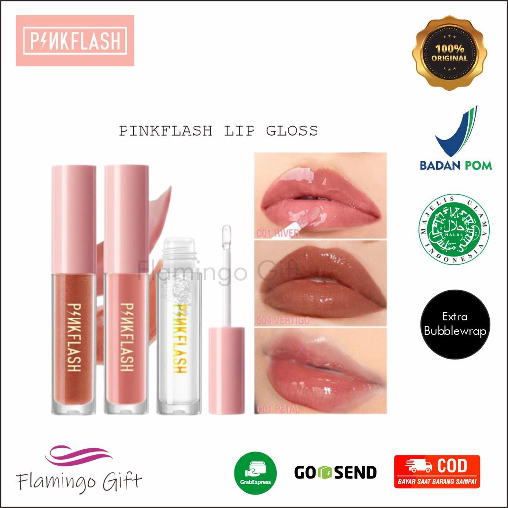 PINKFLASH LipGloss OhMyGloss Original Lip Gloss Pelembab Bibir