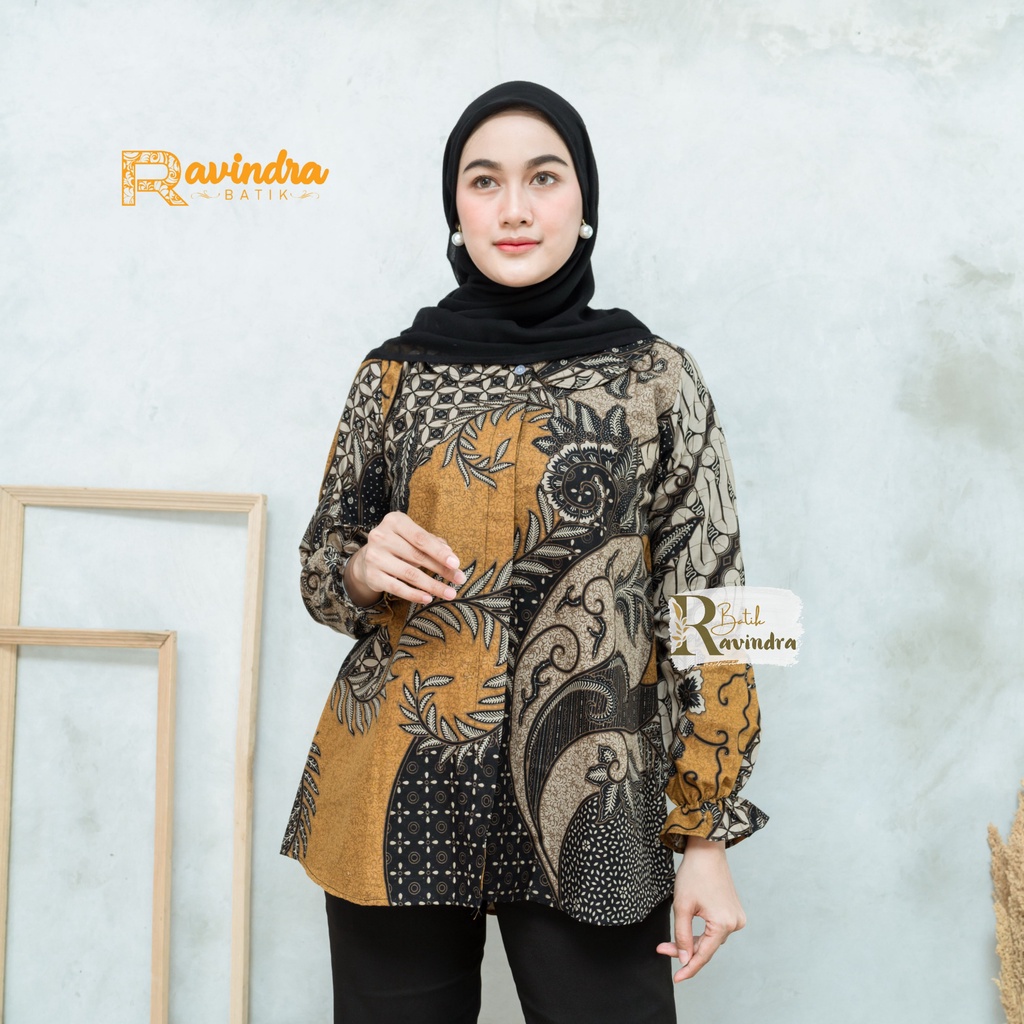 Blouse Batik Printing Pekalongan Kemeja Batik Wanita