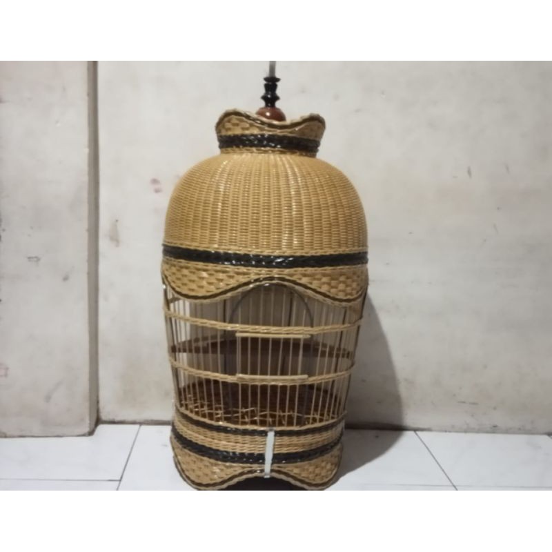 sangkar perkutut rotan alami bukan sintetis